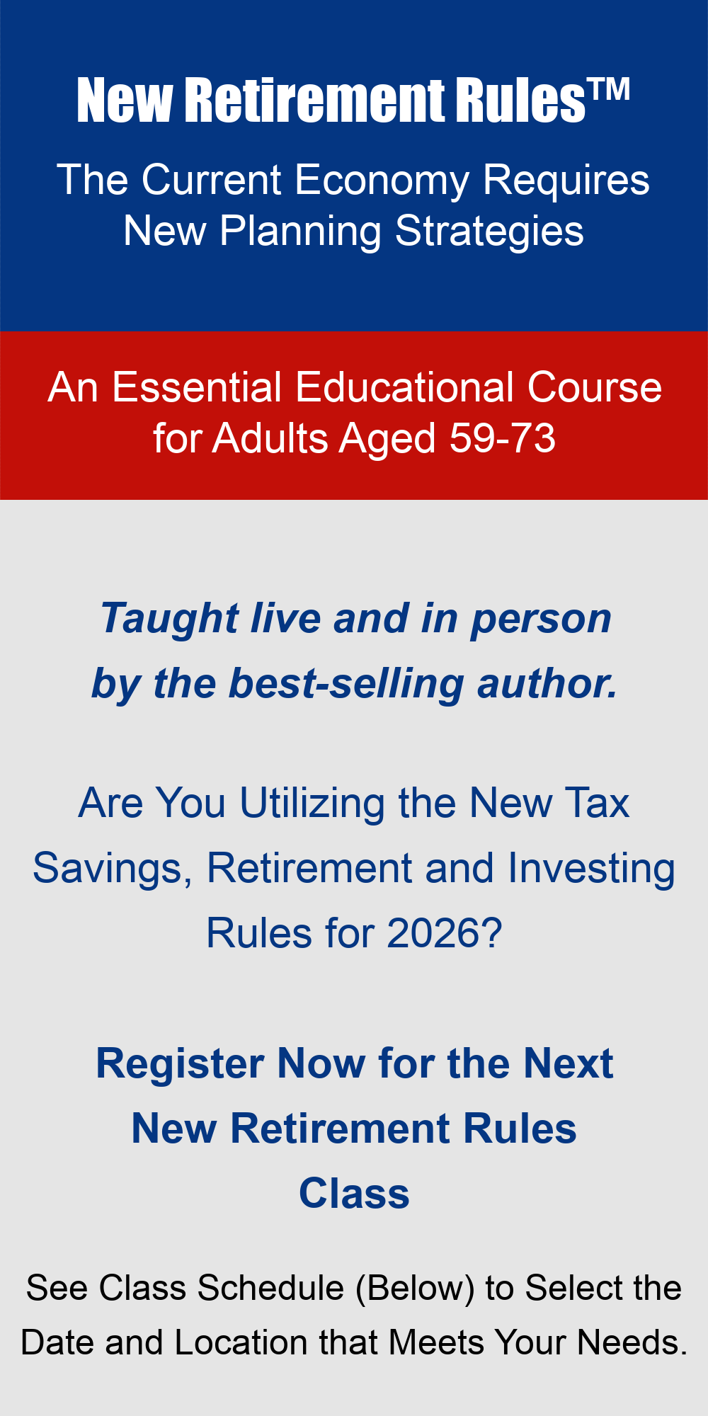 New Retirement Rules Banner