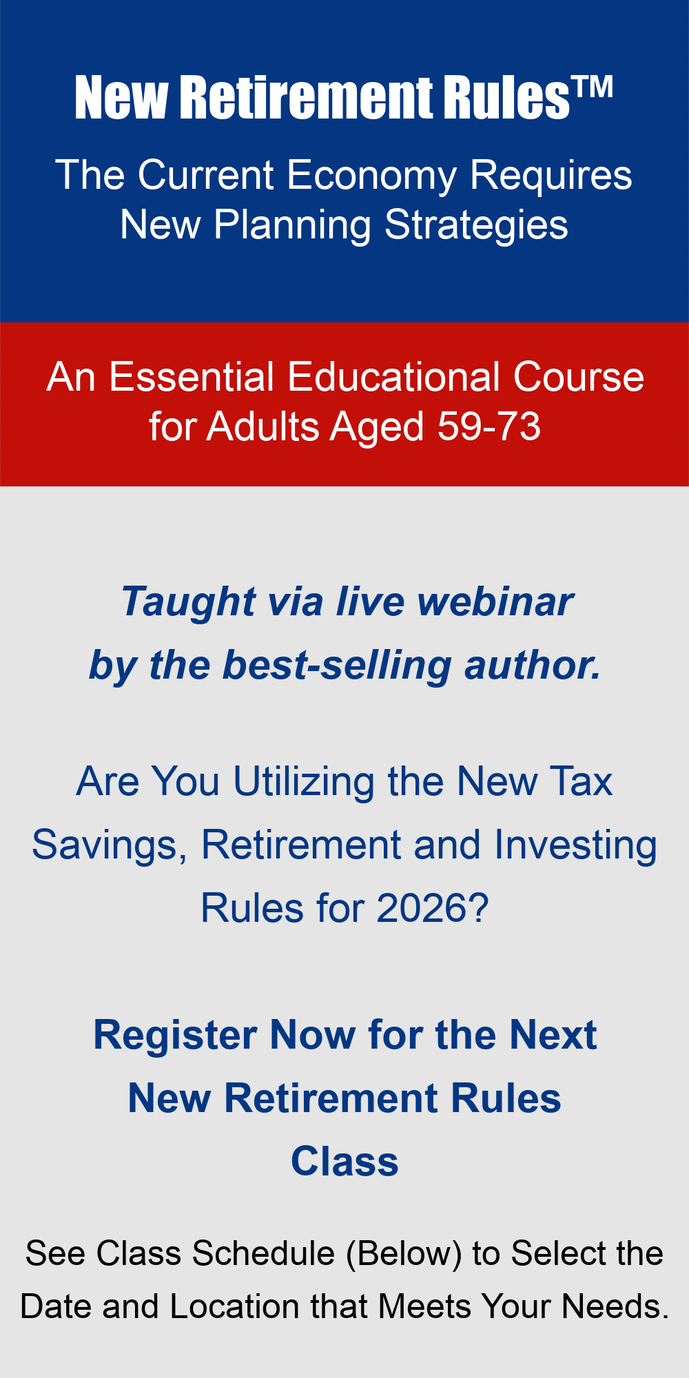 New Retirement Rules Banner