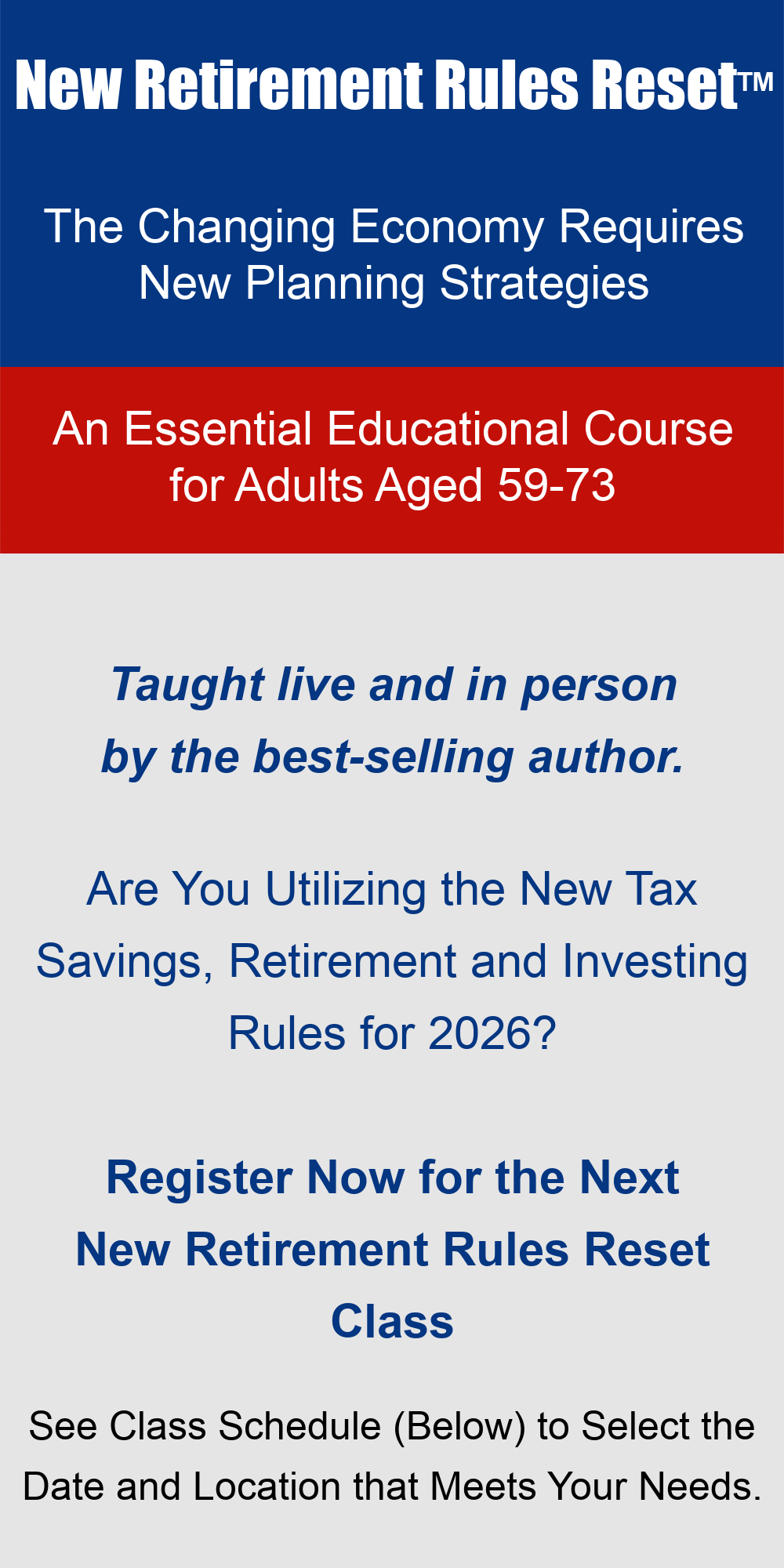 New Retirement Rules Banner